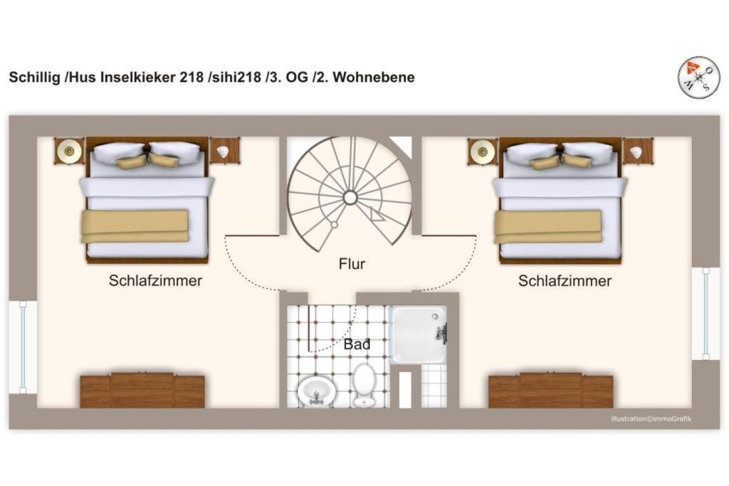 דירות שיליג Hus Inselkieker Hus Inselkieker 218 מראה חיצוני תמונה
